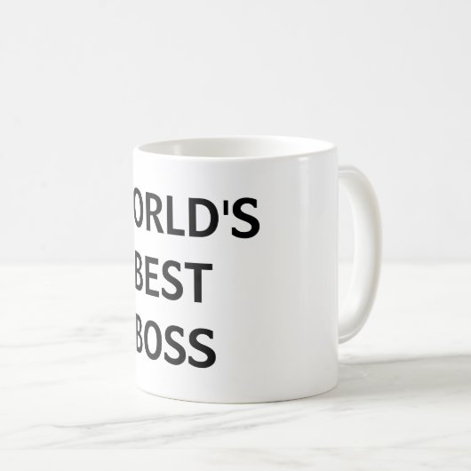 Die beste Boss Office-Tasse der Welt Kaffeetasse (VorderseiteRechts)