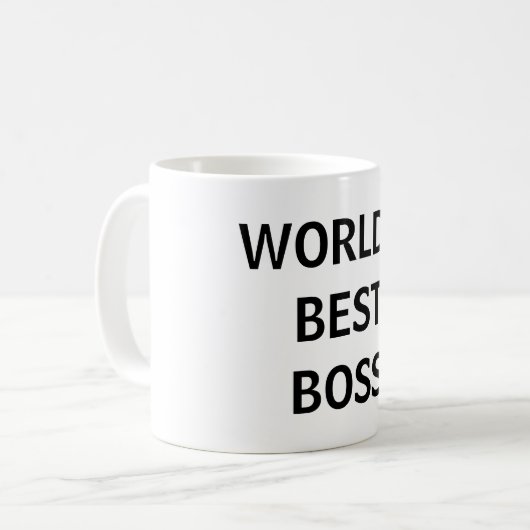 Die beste Boss Office-Tasse der Welt Kaffeetasse (Vorderseite Links)