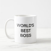 Die beste Boss-Schlichte Tasse der Welt (Links)