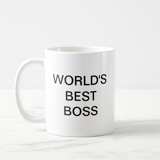Die beste Boss-Schlichte Tasse der Welt (Links)