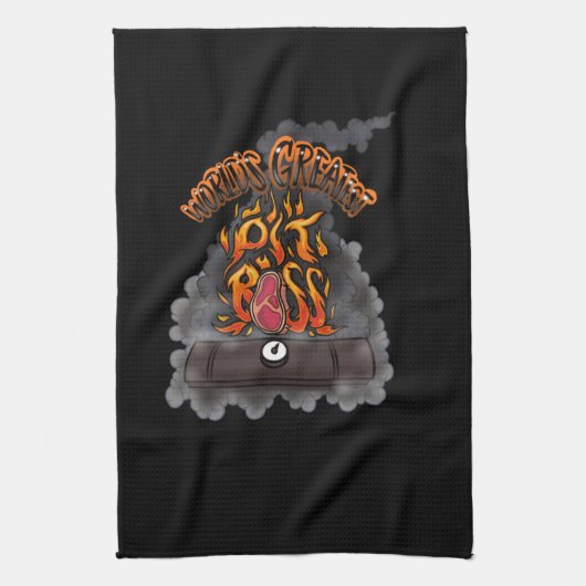 Die beste Boss-Schürze der Welt Geschirrtuch (Vertikal)