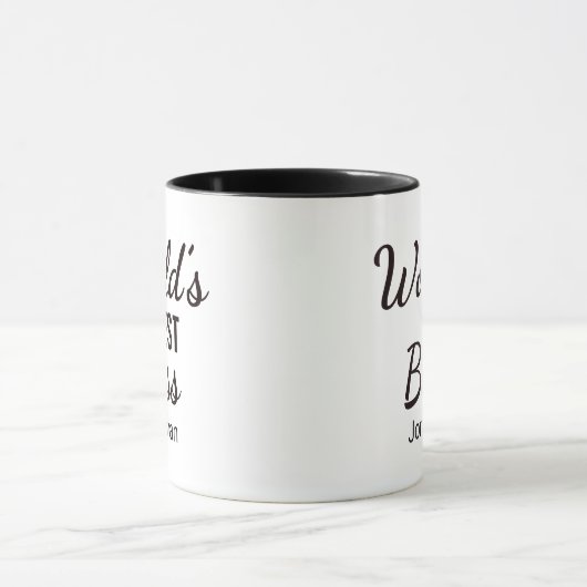 Die beste Boss-Tasse der personalisierten Black Wo Tasse (Zentrum)