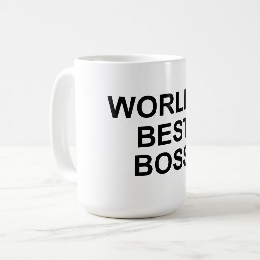 Die beste Boss-Tasse der Welt Kaffeetasse (Vorderseite Links)