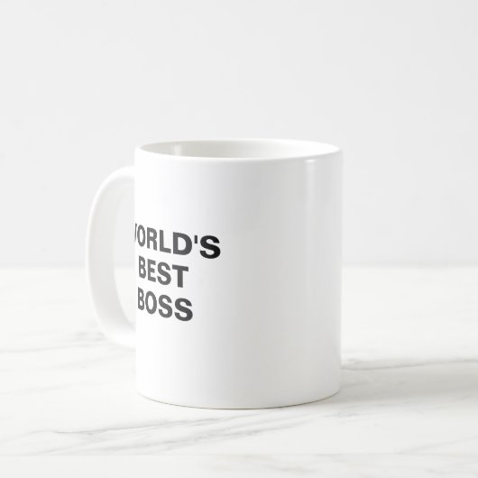 Die beste Boss-Tasse der Welt Kaffeetasse (Vorderseite Links)