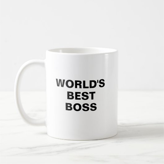Die beste Boss-Tasse der Welt Kaffeetasse (Links)