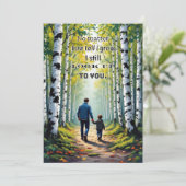 Die beste Botschaft für den Vatertag Einladung (Stehend Vorderseite)