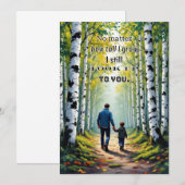 Die beste Botschaft für den Vatertag Einladung (Vorne/Hinten)