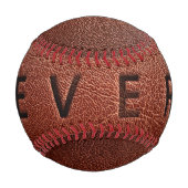 Die beste Briefmarke von Papa und Braunleder Baseball (Rückseite)