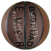 Die beste Briefmarke von Papa und Braunleder Basketball (Vertikal)