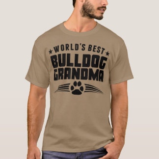 Die beste Bulldogin-Oma der Welt T-Shirt