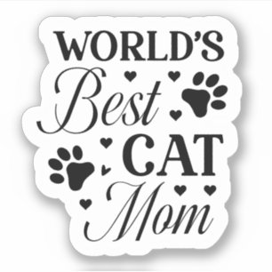 Die beste Cat-Mama der Welt Aufkleber
