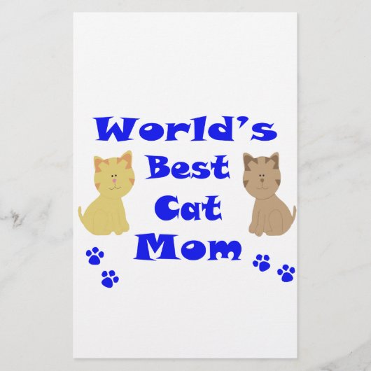 Die beste Cat-Mama der Welt Briefpapier (Vorderseite)