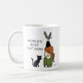 Die beste Cat-Mama der Welt Kaffeetasse (Links)