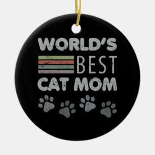 Die beste Cat-Mama der Welt Keramik Ornament