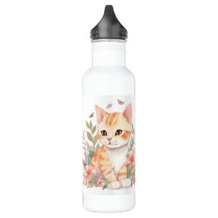 Die beste Cat-Mama der Welt Niedlich Orange Kitten Edelstahlflasche