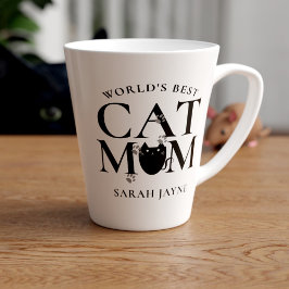 Die beste Cat-Mama der Welt Niedlich Personalisier Milchtasse