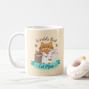 Die beste Cat-Mama der Welt - Niedliche Kätzchen Kaffeetasse