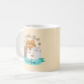 Die beste Cat-Mama der Welt - Niedliche Kätzchen Kaffeetasse (Vorderseite Links)