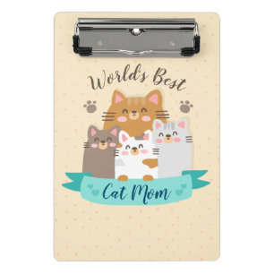 Die beste Cat-Mama der Welt - Niedliche Kätzchen Mini Klemmbrett