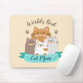 Die beste Cat-Mama der Welt - Niedliche Kätzchen Mousepad (Mit Mouse)