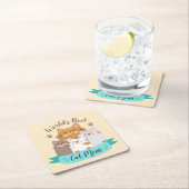 Die beste Cat-Mama der Welt - Niedliche Kätzchen Rechteckiger Pappuntersetzer (Vor Ort)