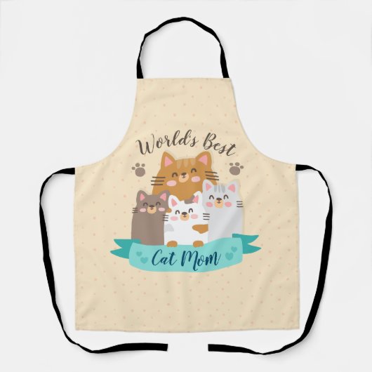 Die beste Cat-Mama der Welt - Niedliche Kätzchen Schürze (Vorderseite)