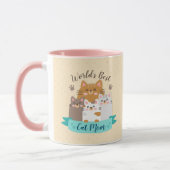 Die beste Cat-Mama der Welt - Niedliche Kätzchen Tasse (Links)