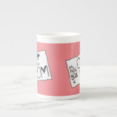 Die beste Cat-Mama der Welt rosa mit geschraubtem  Porzellantasse (Vorderseite)