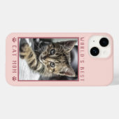 Die beste Cat Mama Paw Prints Foto Rose Gold Case-Mate iPhone Hülle (Rückseite (Horizontal))