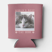 Die beste Cat Mama Paw Prints Foto Rose Gold Dosenkühler (Vorderseite)