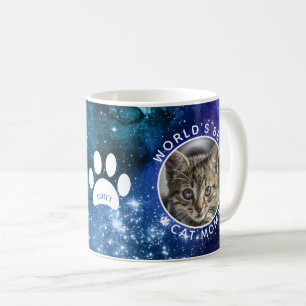 Die beste Cat Mama Paw Prints Foto Space der Welt Kaffeetasse