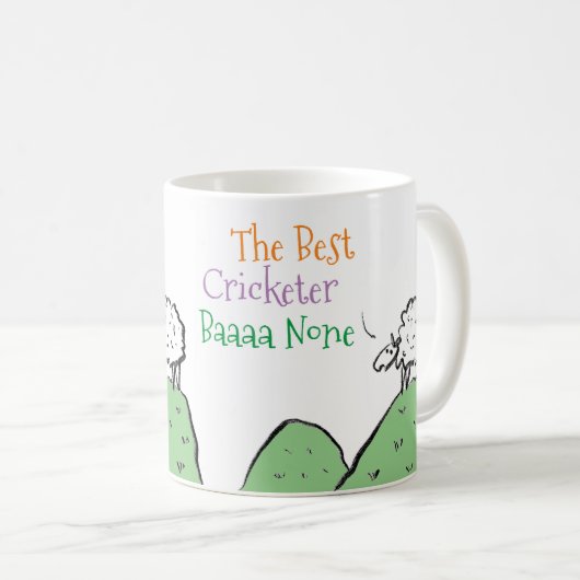 Die beste Cricketkaffee-Tasse Kaffeetasse (VorderseiteRechts)