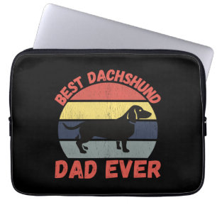 Die beste Dackel Papa je lustig Laptopschutzhülle