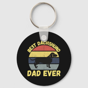 Die beste Dackel Papa je lustig Schlüsselanhänger