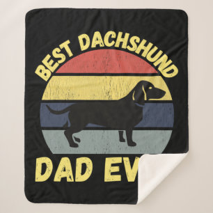 Die beste Dackel Papa je lustig Sherpadecke