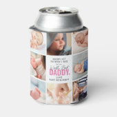 Die beste Daddy-Collage der Welt Dosenkühler (Kanne Rückseite)