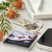 Die beste Daddy First Vatertag-Tochter Schlüsselanhänger (Vorderseite rechts)