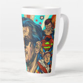 Die beste digitale Vater der Welt Milchtasse (Rechte Ecke)