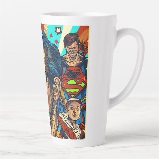 Die beste digitale Vater der Welt Milchtasse (Rechts)