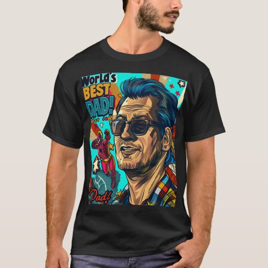 Die beste digitale Vater der Welt T-Shirt (Vorderseite)