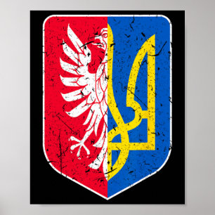 Die beste DNA-Polish-ukrainische Polen Ukraine-Fla Poster
