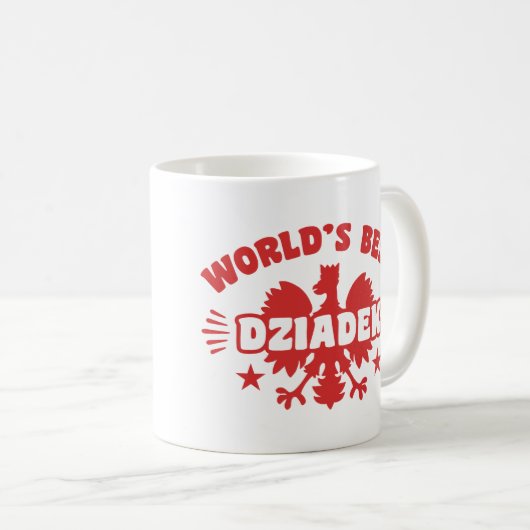 Die beste Dziadek der Welt Kaffeetasse (VorderseiteRechts)