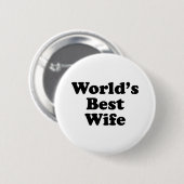 Die beste Ehefrau der Welt Button (Vorne & Hinten)