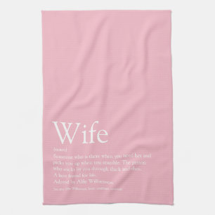Die beste Ehefrau der Welt - Girly Pink Fun Geschirrtuch