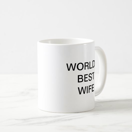 Die beste EHEFRAU der Welt Kaffeetasse (VorderseiteRechts)