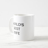 Die beste EHEFRAU der Welt Kaffeetasse (Vorderseite Links)
