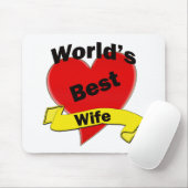 Die beste Ehefrau der Welt Mousepad (Mit Mouse)