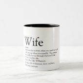 Die beste Ehefrau der Welt - Schwarz und Weiß Zweifarbige Tasse (Mittel)