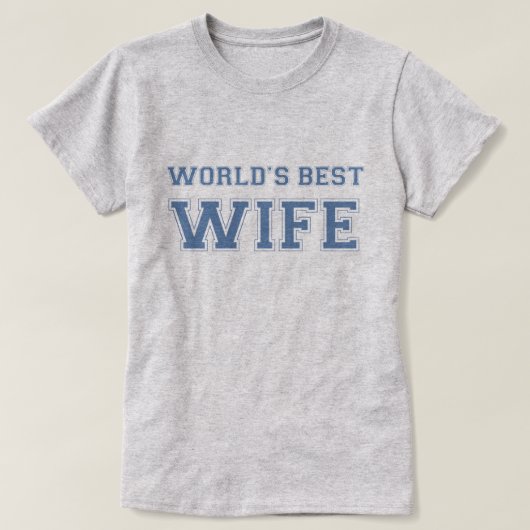Die beste Ehefrau der Welt T-Shirt (Design vorne)