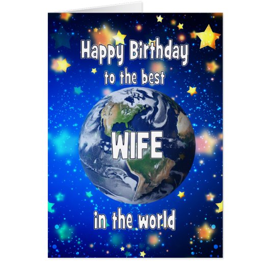 Die beste Ehefrau der Welt zum Geburtstag (Vorne)